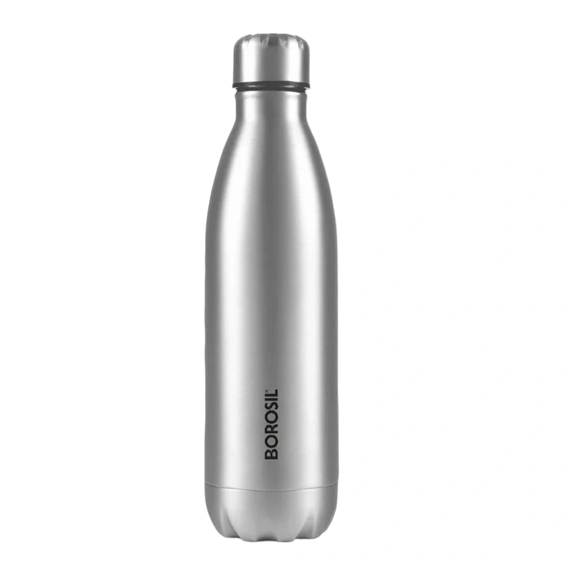 Borosil Bolt Single Wall Stainless Steel Bottle 1L