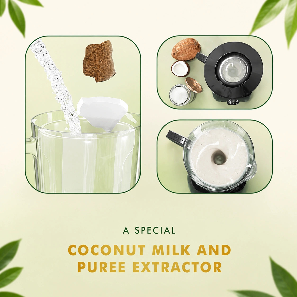 Sujata MG03 Mixer Grinder – 1000W with 4 Jars & Coconut Milk Extractor