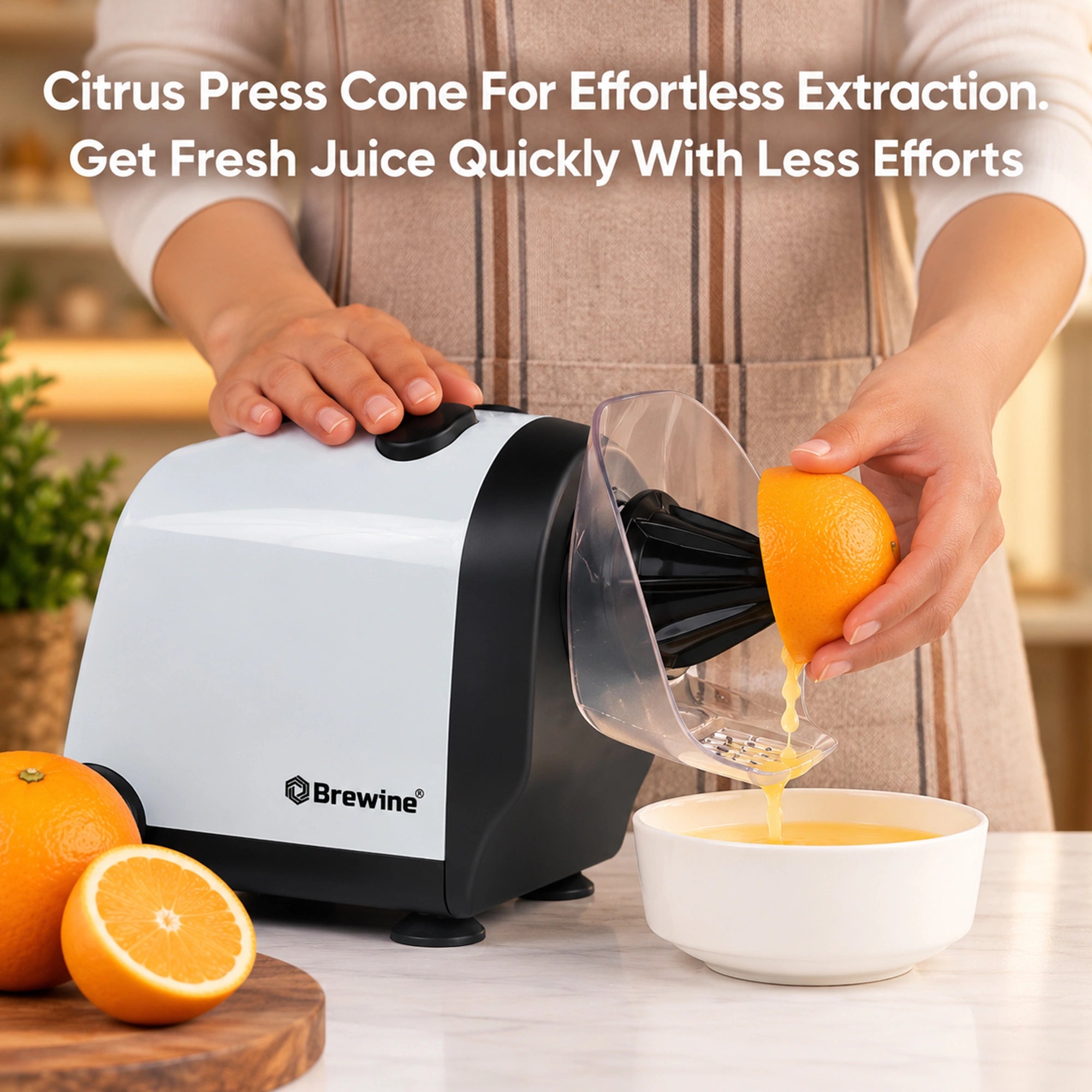 Brewine Coconut Scraper & Citrus Press 2-in-1 | 200W