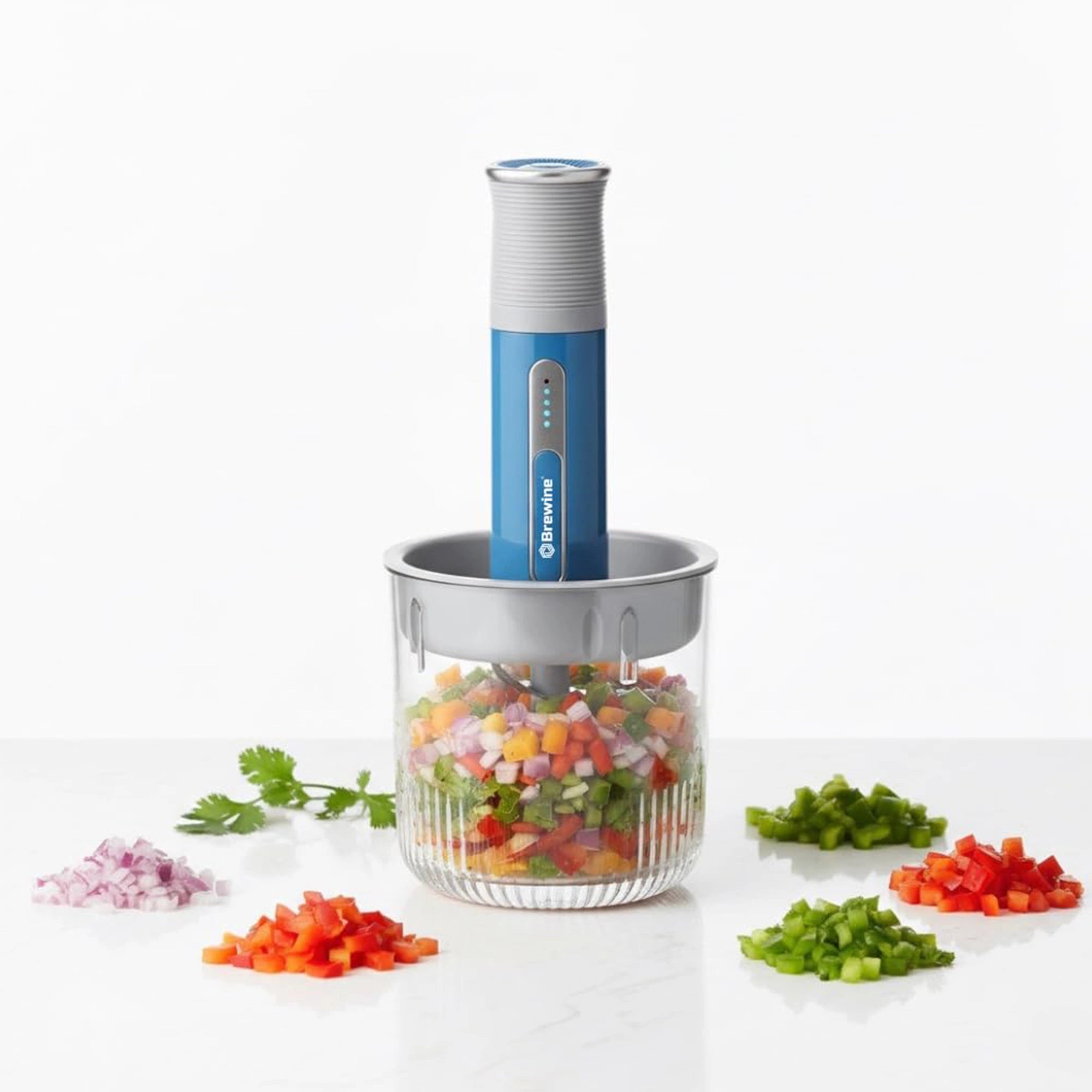 Brewine Garlic Peeler & Vegetable Chopper | Rechargeable