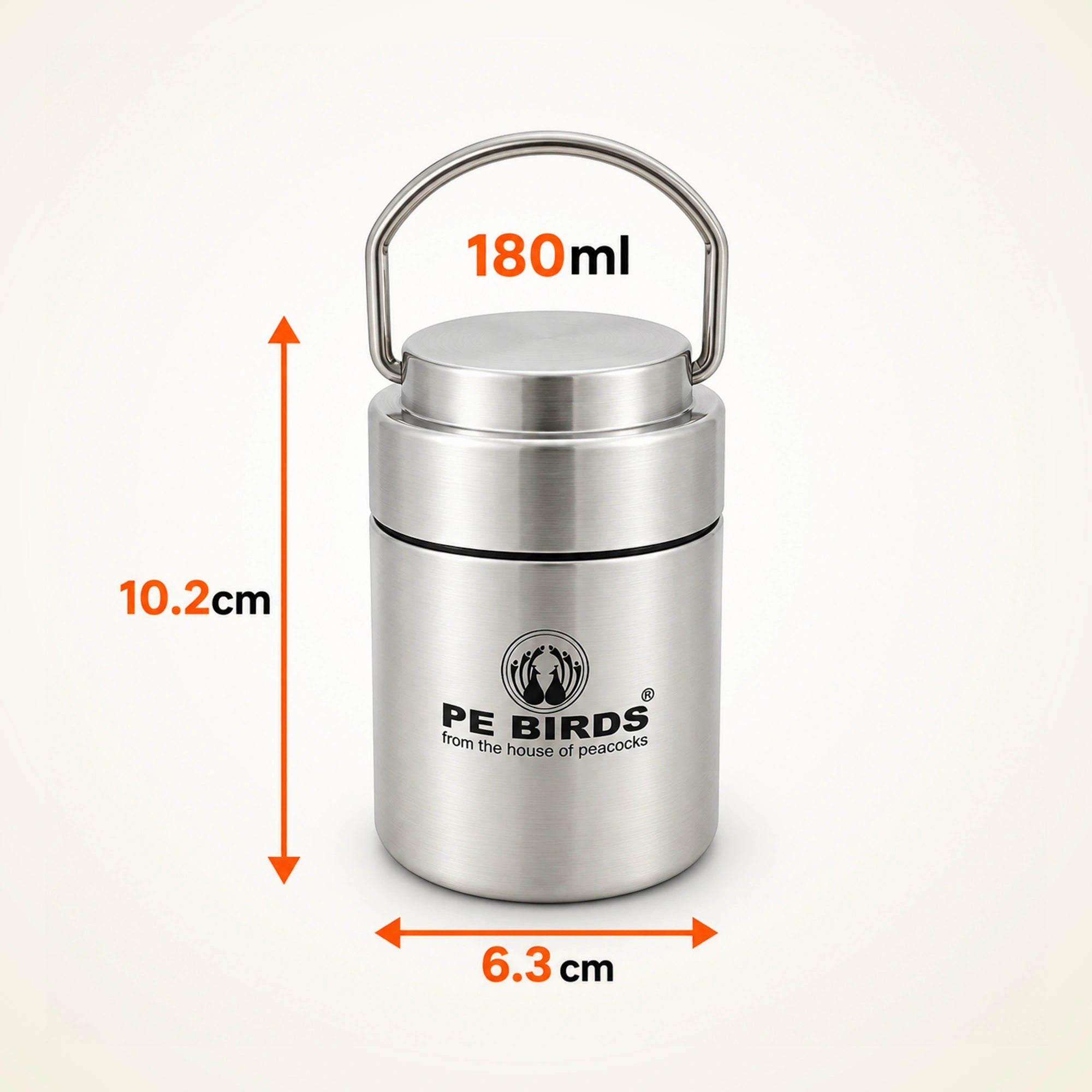 PE BIRDS Flow Sambar Jar | Available in 3 Sizes – 180ml, 220ml & 300ml