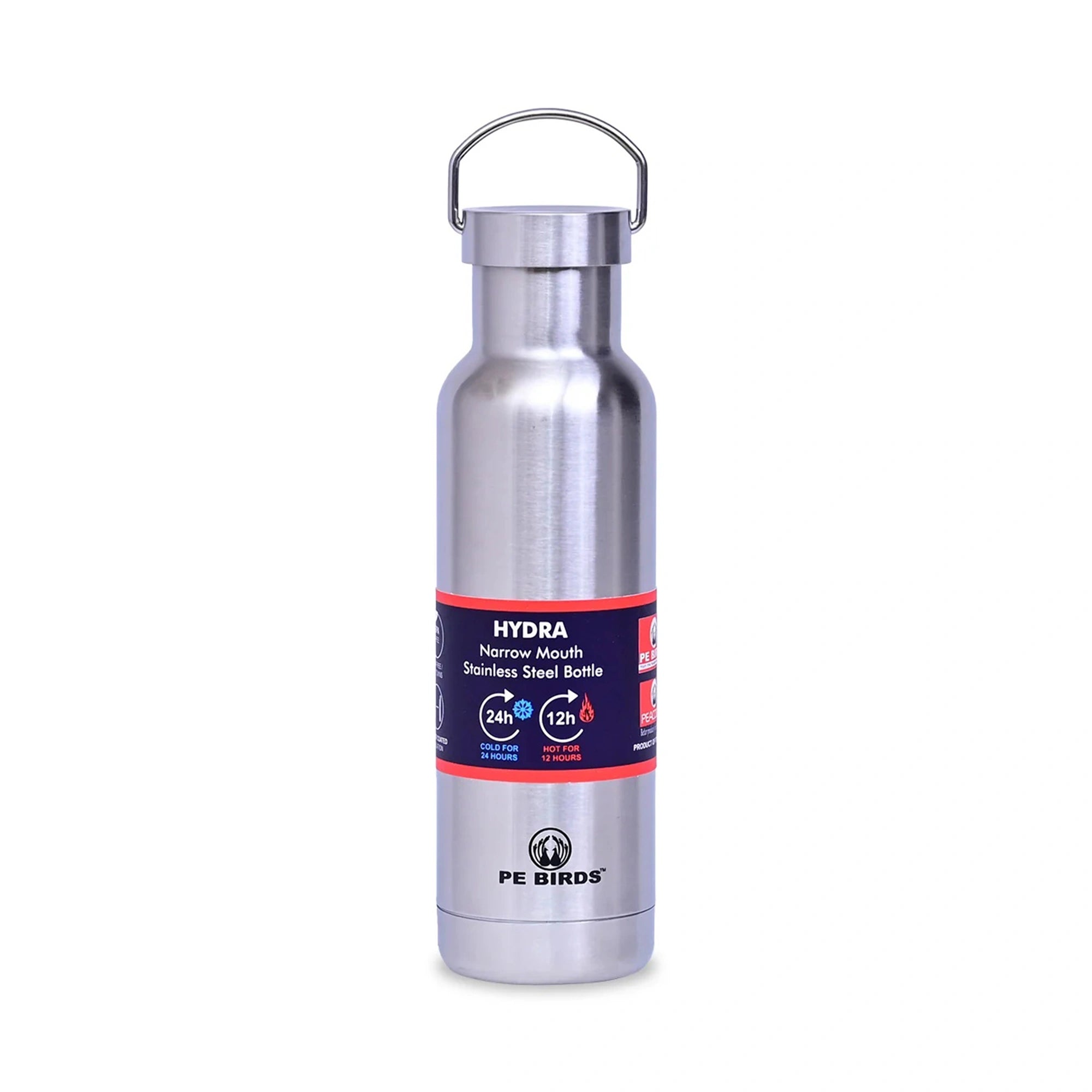 PE BIRDS Hydra 600ml Stainless Steel Flask | Steel Lid
