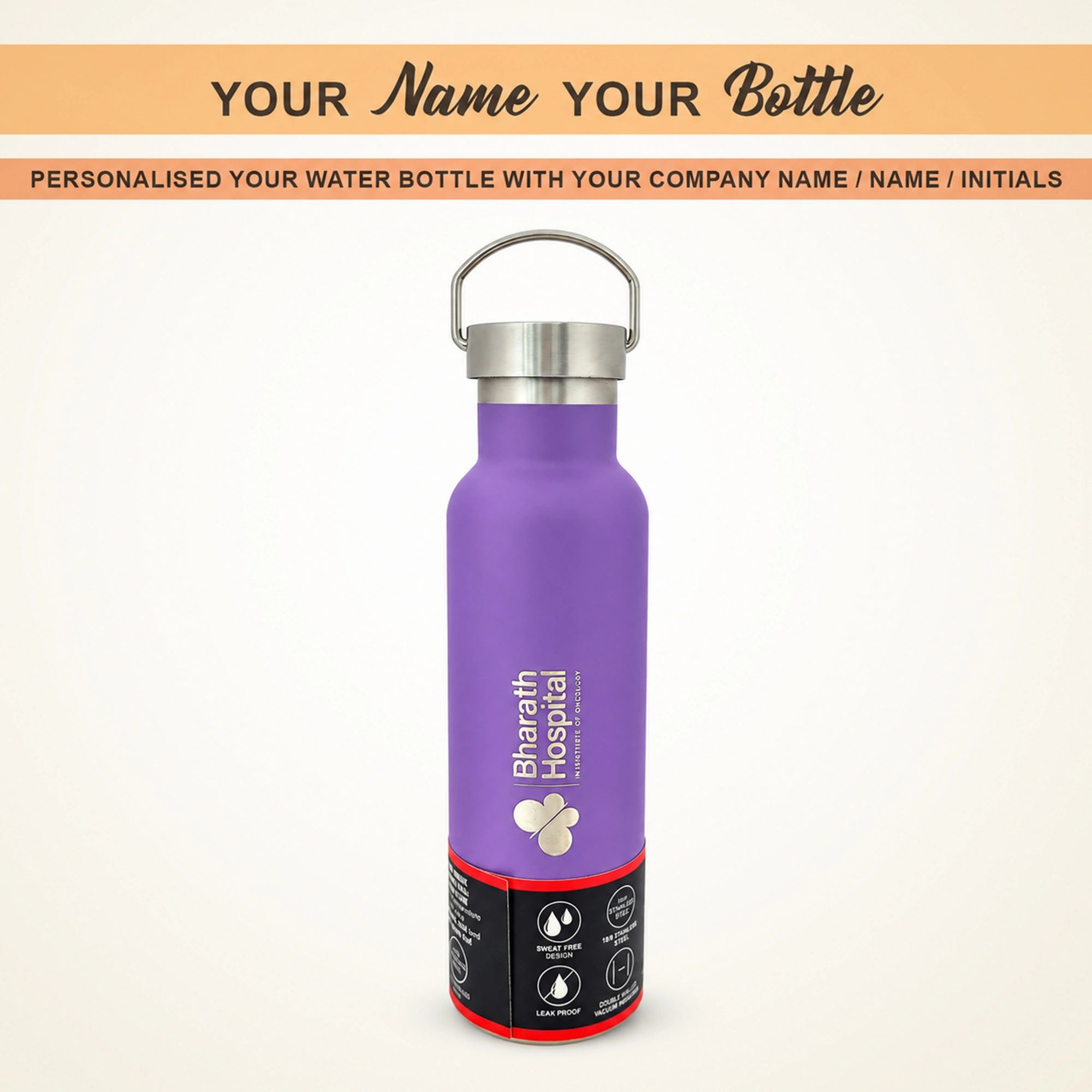 PE BIRDS Hydra 600ml Stainless Steel Flask | Steel Lid