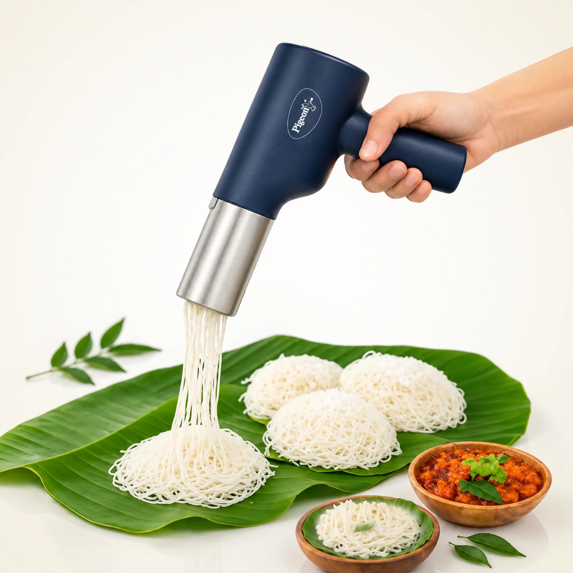 Pigeon Electric Rechargeable Idiyappam Machine | 13 Moulds