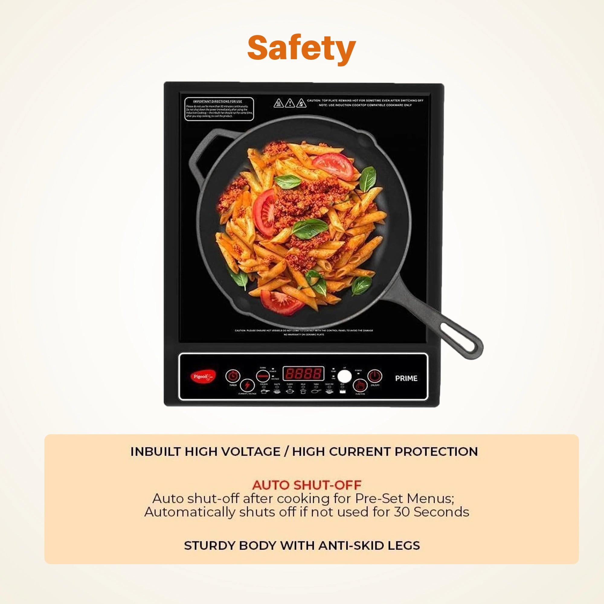 Pigeon Prime 1800W Induction Cooktop | Buy Online