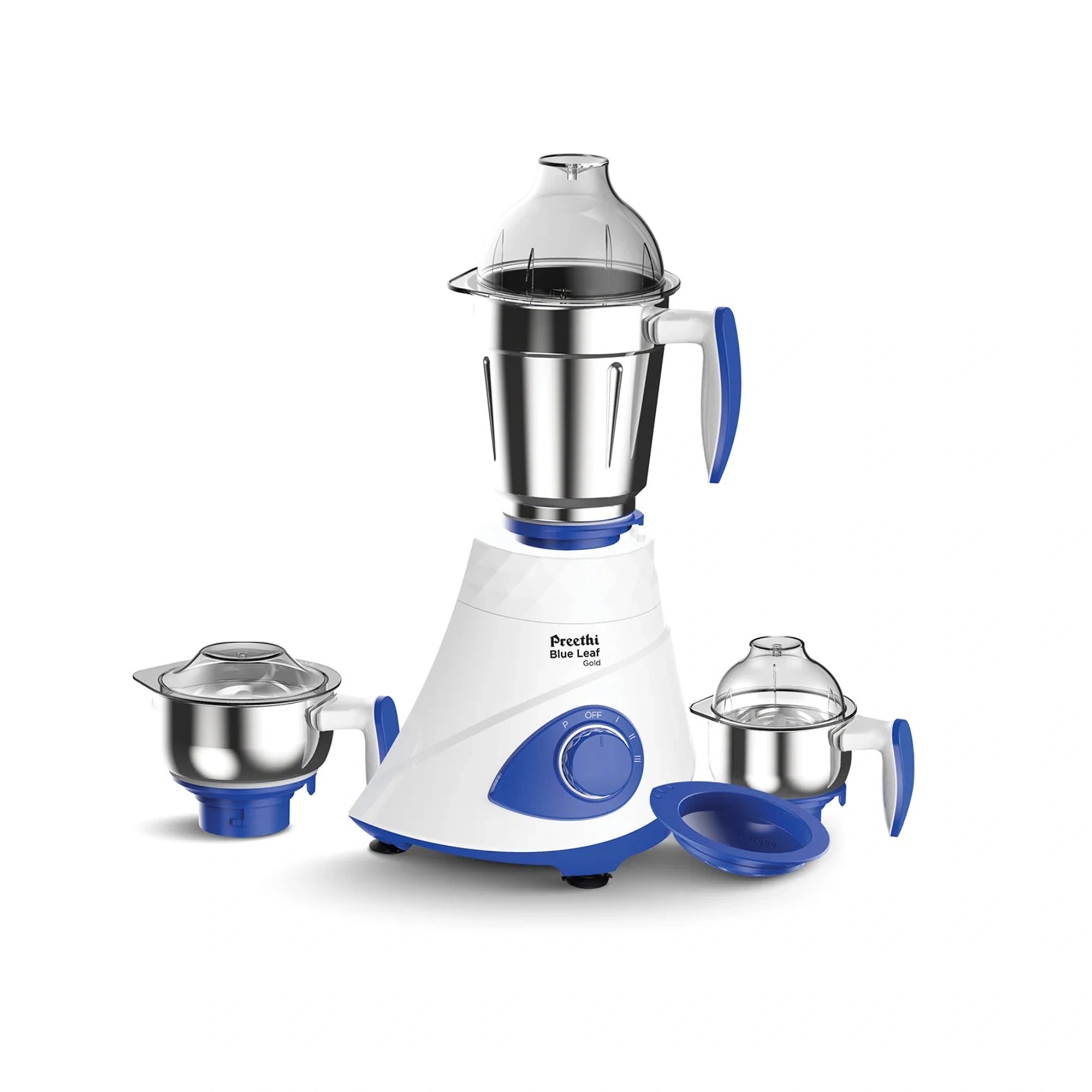 Preethi Blue Leaf Gold 5.0 750W Mixer Grinder | 3 Jars