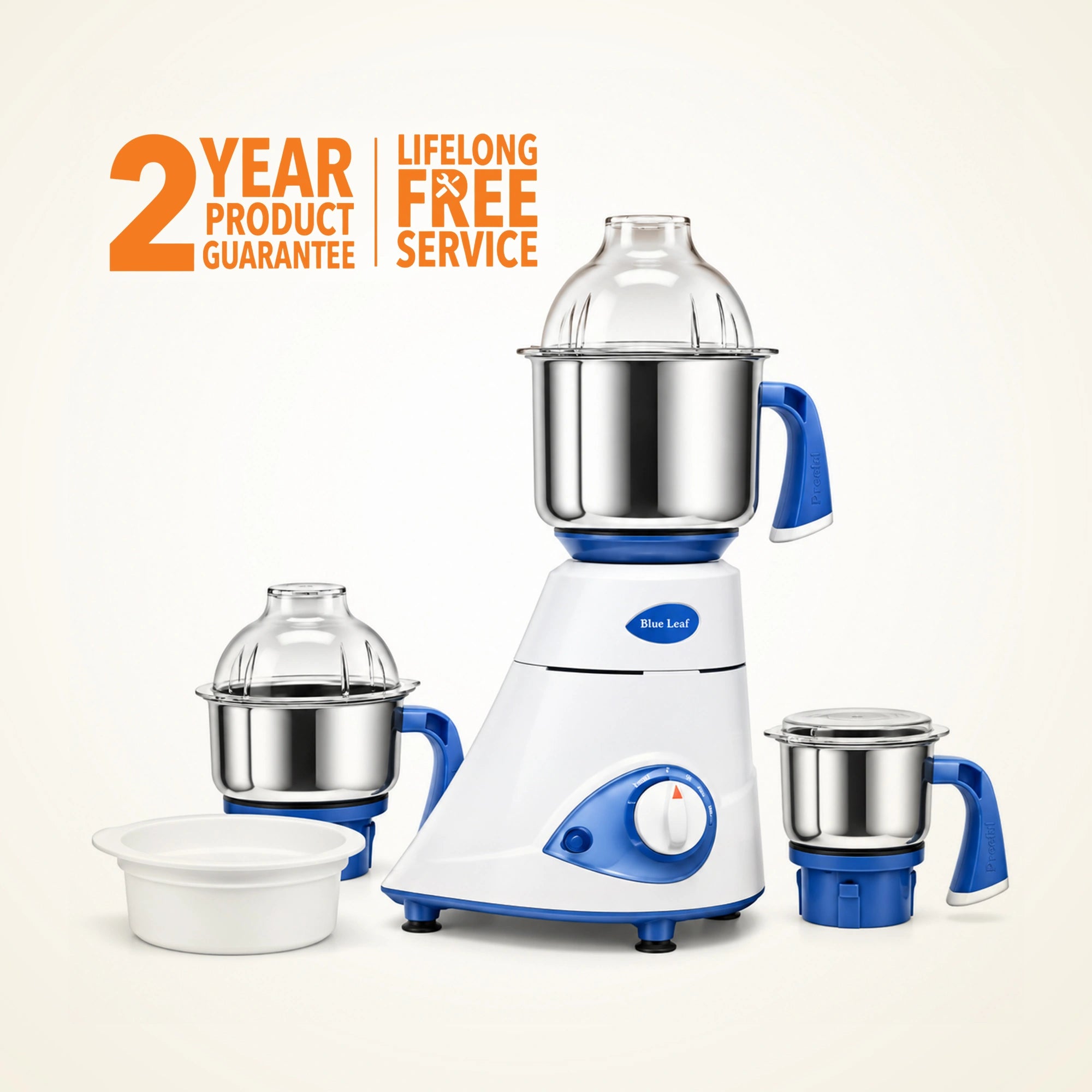 Preethi Blue Leaf Diamond 750W Mixer Grinder | 3 Jars