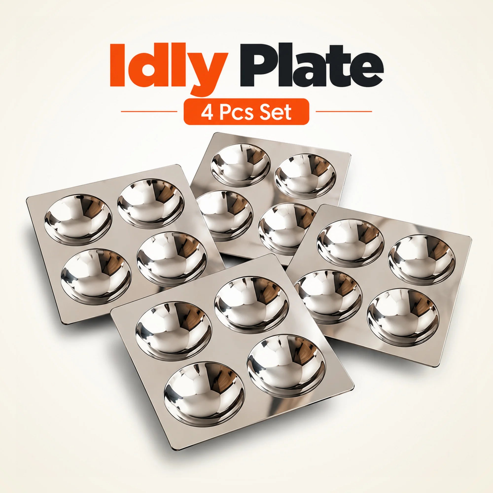 BUVAR Granny Stainless Steel Idli Steamer | 6 Plates