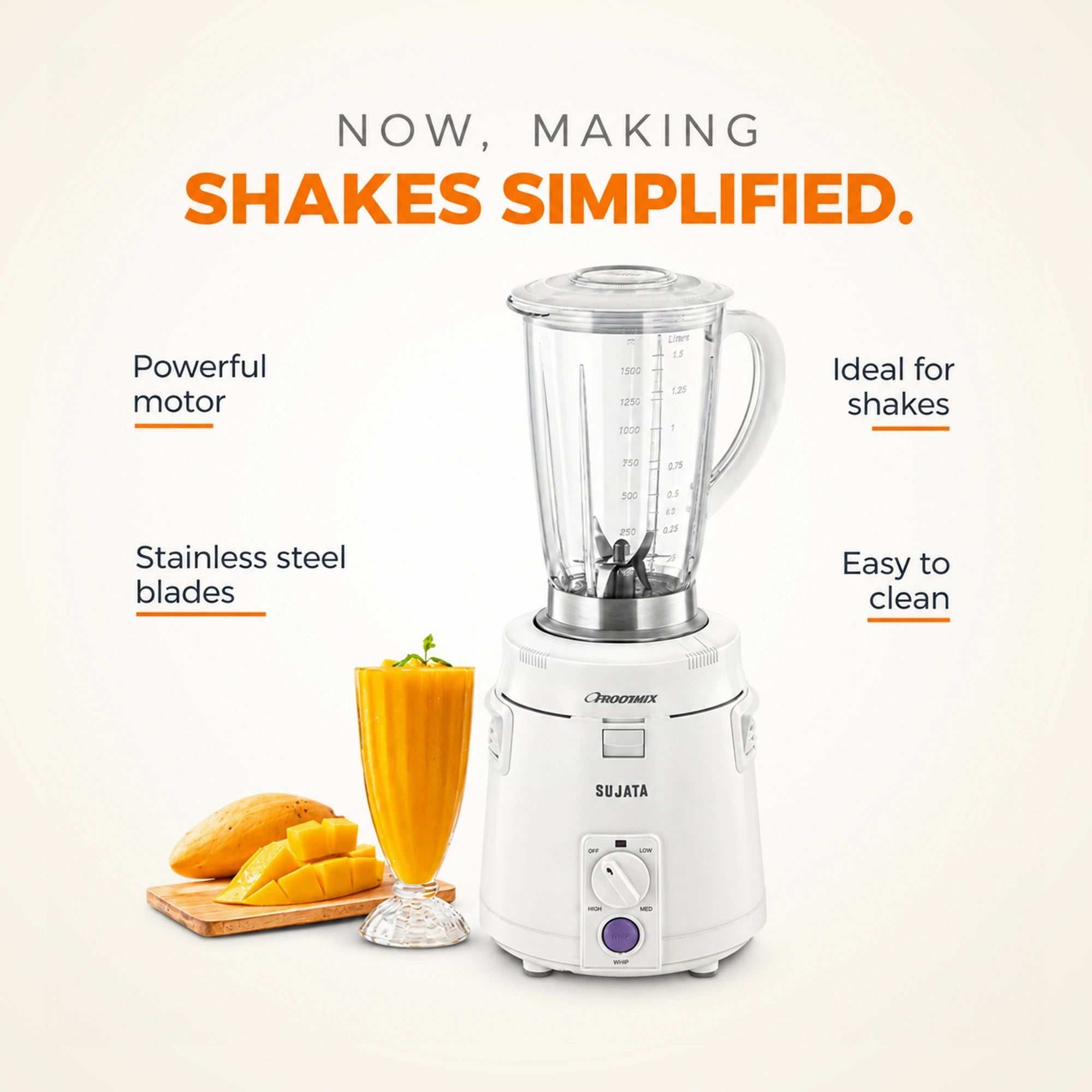 Sujata Frootmix 900W Mixer Blender | Eswaran Appliances