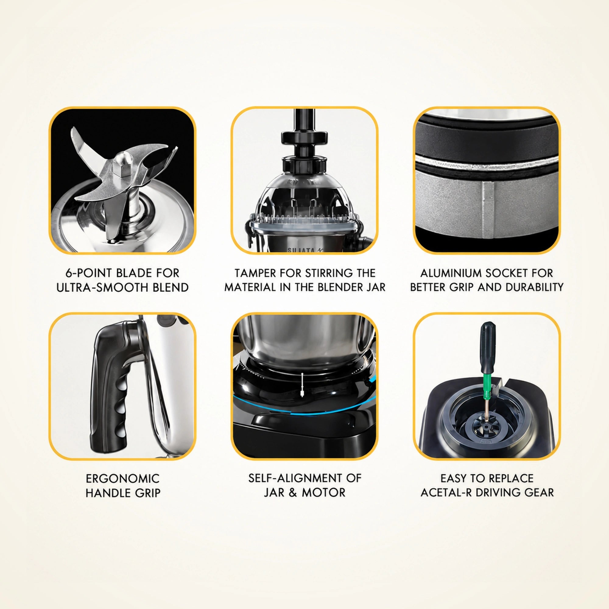 Sujata MG02 1000W Mixer Grinder | Eswaran Appliances