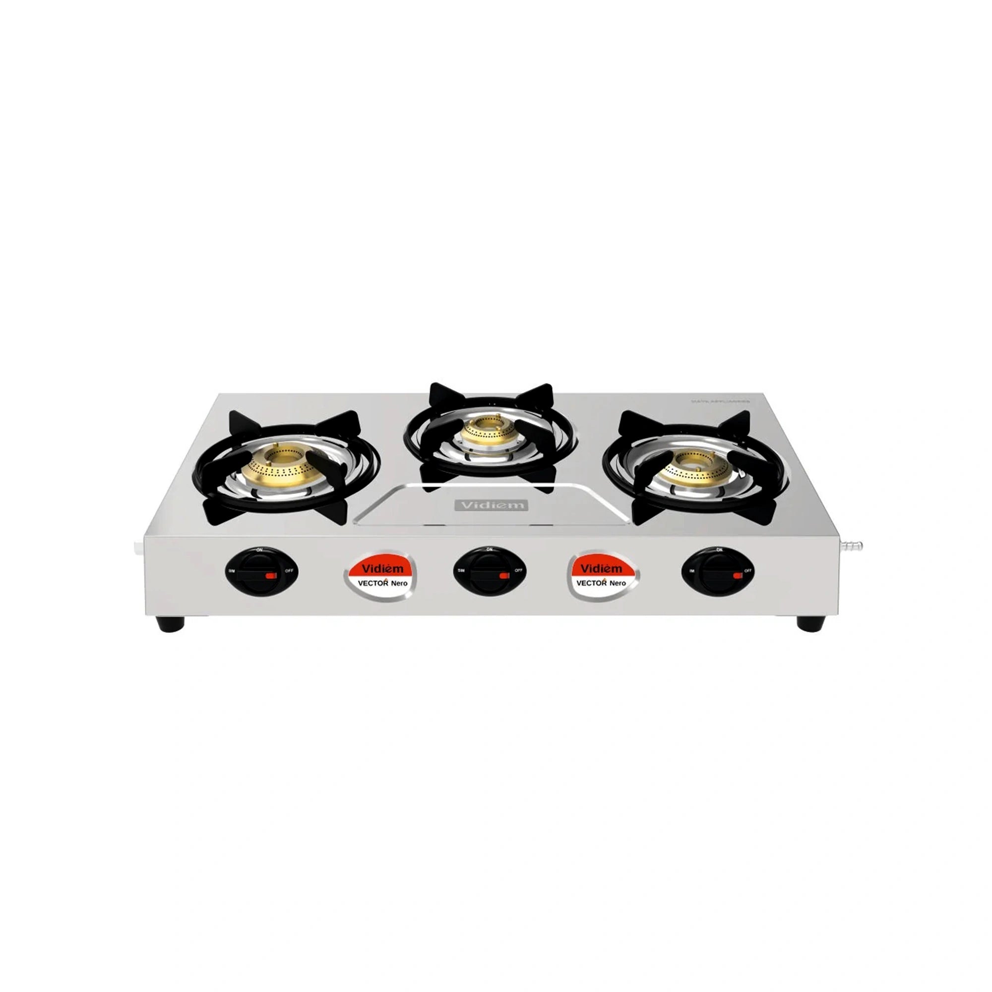 Vidiem Vector Nero 3 Burner Gas Stove | Eswaran Appliances